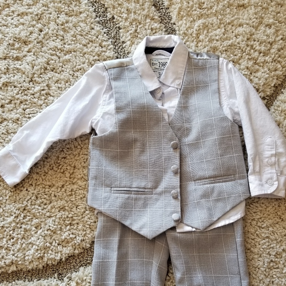 Boys 2T EUC gray suit